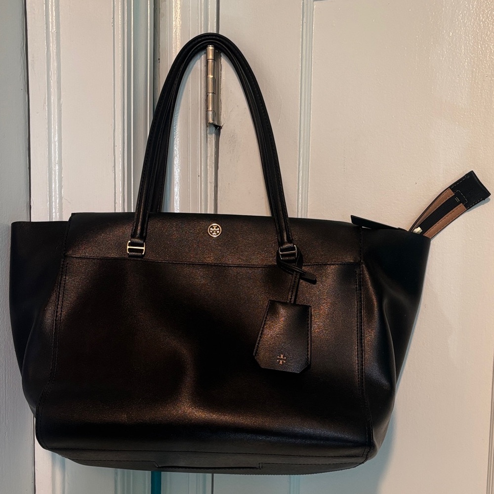 Tory Burch Black Leather Tote